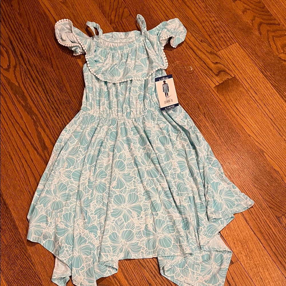 BCBG girls 14/16 turquoise dress